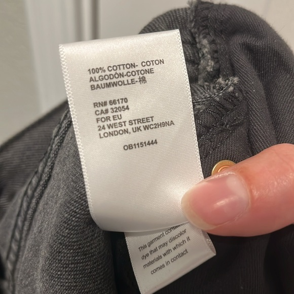 Urban Outfitters BDG High Waisted Wide Leg Jean color washed black - Picture 5 of 6